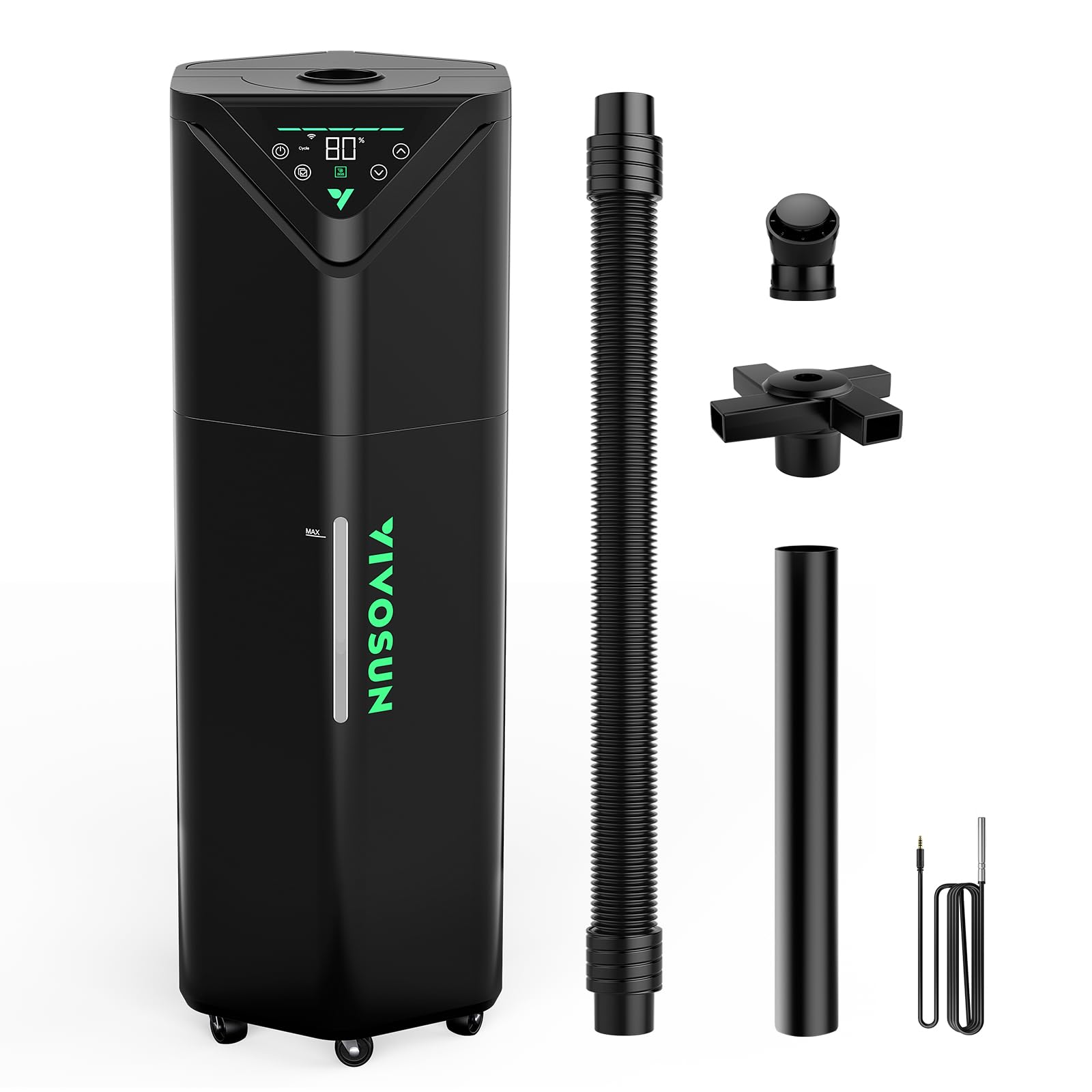 Vivosun Aerostream H19 Intelligent Environmental 19L Humidifier With Temp & Humidity Probe, Top Control Panel, Smart Remote Cont