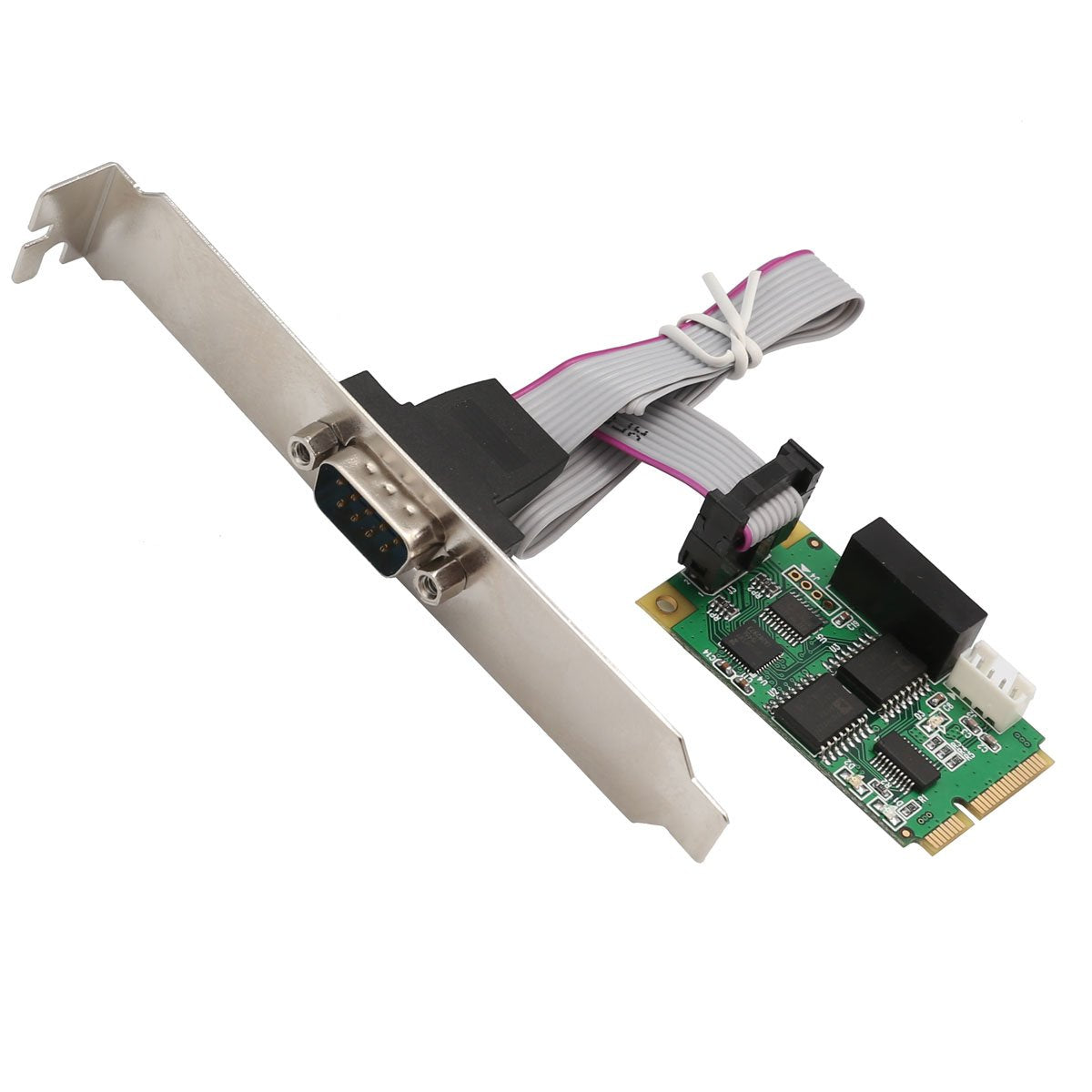 Io Crest Si Mpe15062 Full Size Mini Pcie Card Or Usb 2.0 1 Port Serial Db9 Rs232/422/485 Adapter
