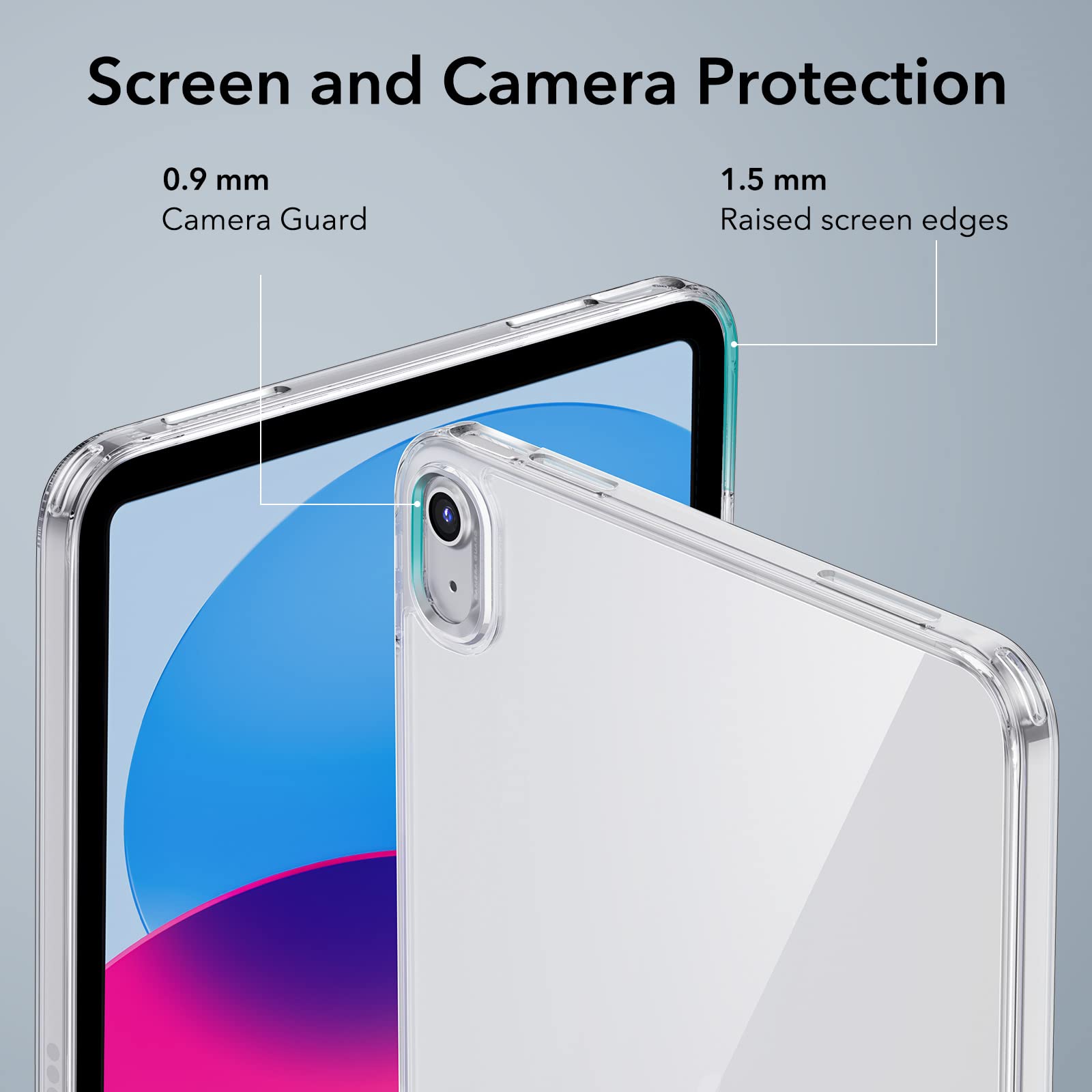 Esr For Ipad (A16) 11Th/10Th Generation Case(2025/2022), Thin And Lightweight, Yellowing Resistant, Hard Acrylic Back, Air Guard Corners, Flexible Frame, Classic Hybrid Back Cover, Clear