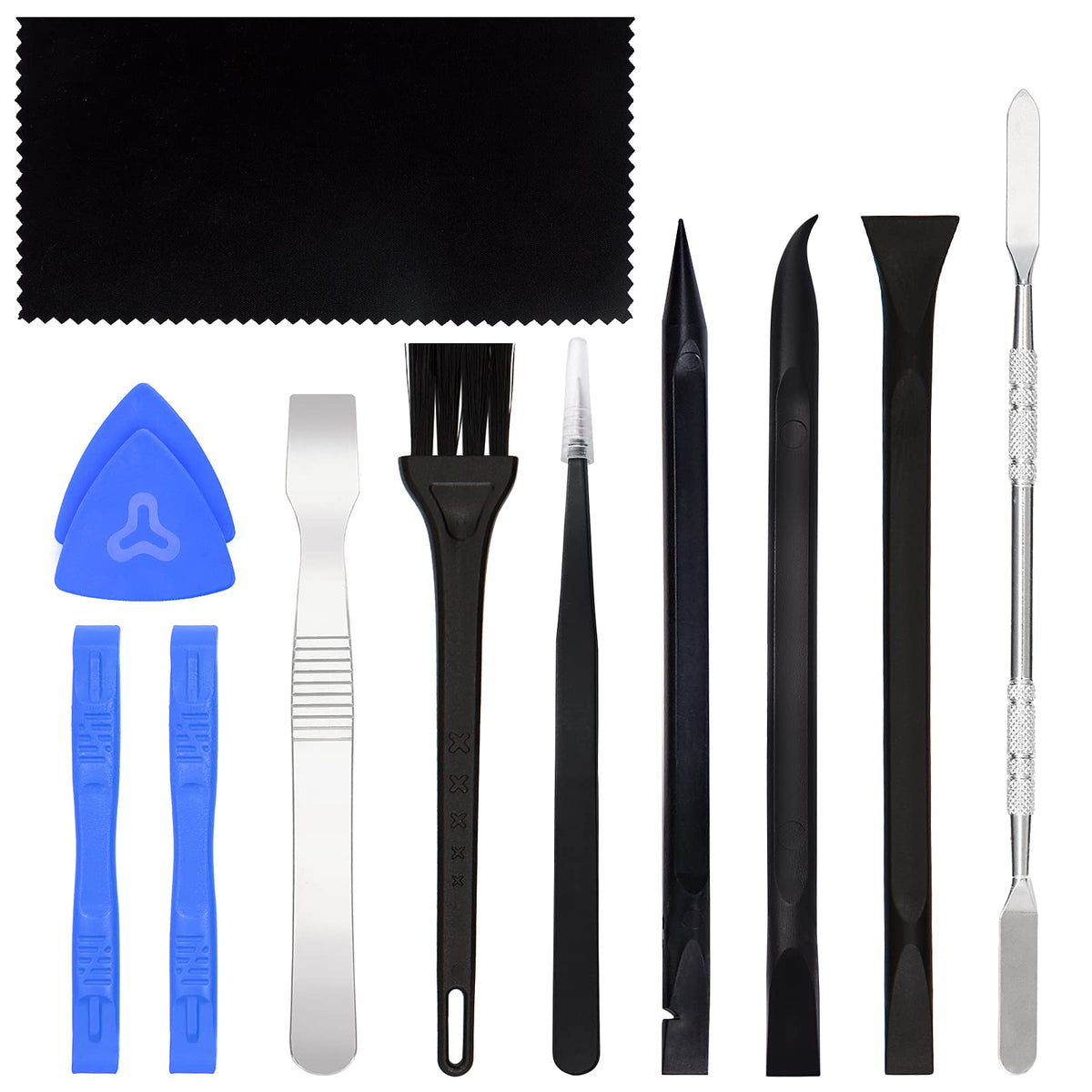 Strebito Spudger Pry Tool Kit 12 Piece Opening Tool, Metal & Plastic Spudger Tool Kit, Prying Cleaning & Open Tool For Iphone, L