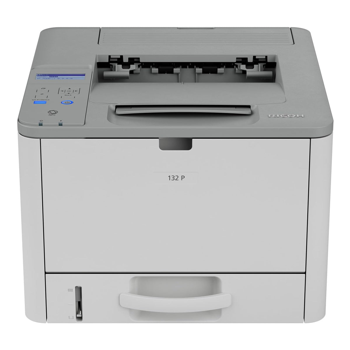 RICOH 132 P Black & White Laser Printer | 34ppm | Ethernet, USB | Duplex Printing