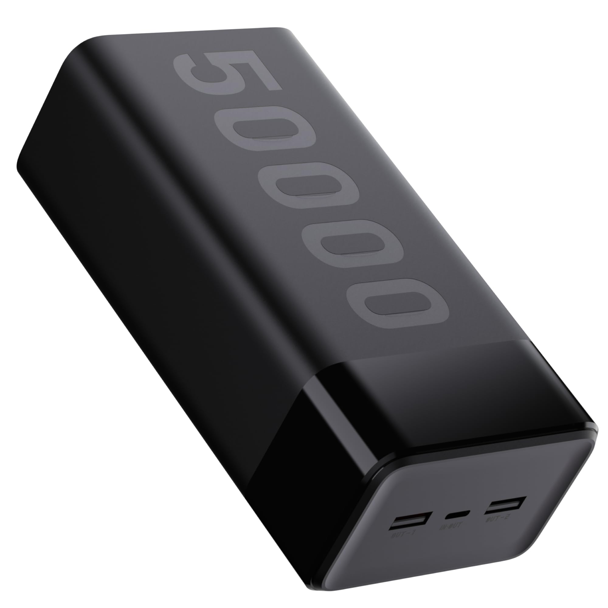 Ambrane 50000mAh Powerbank, 20W Fast Charging, Triple Output (2 USB & 1 Type C), PD, Quick Charge for iPhone, Android & Other De