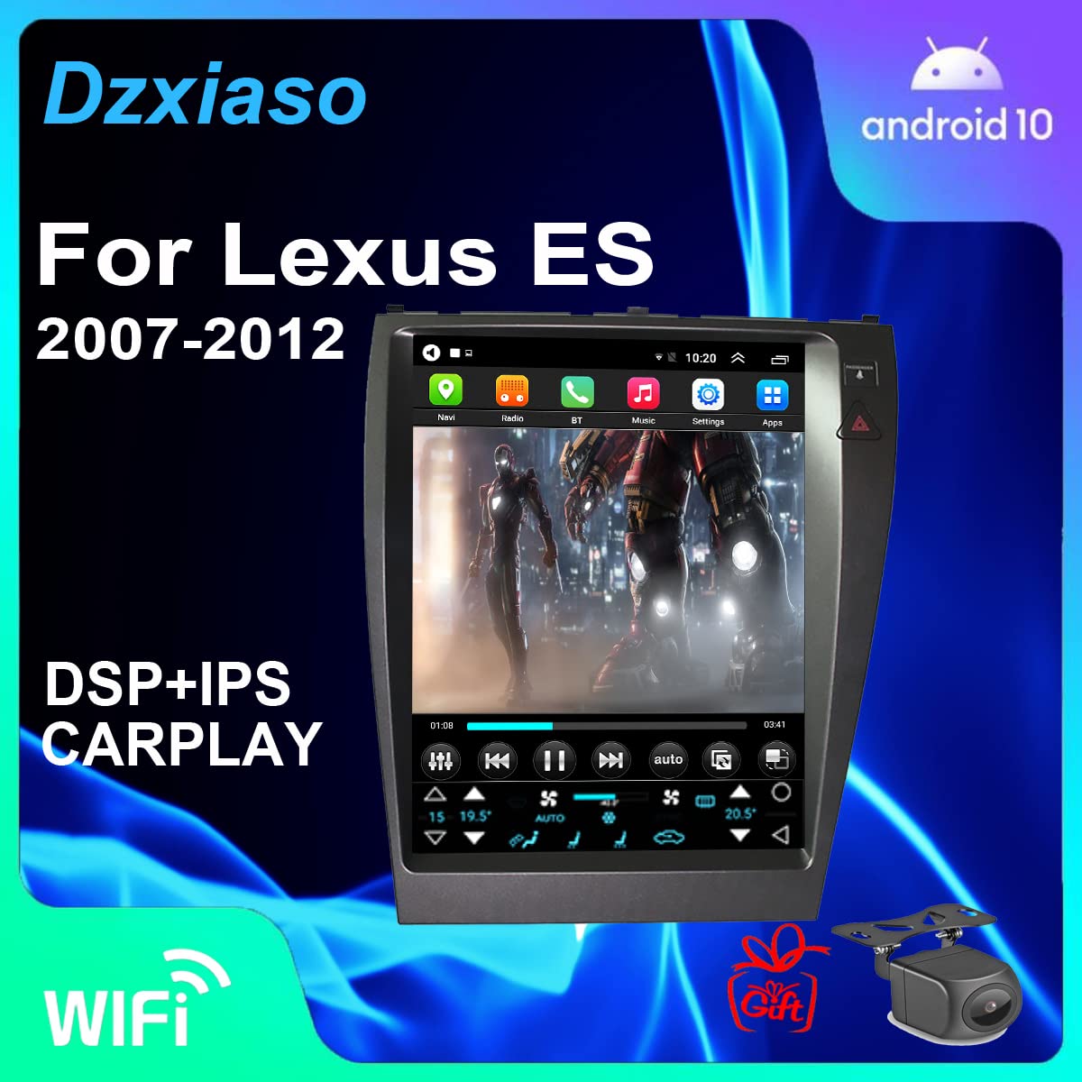 For Lex Es350 Radio Upgrade 2007-2012,Android Stereo Replacement,Ips Touch Screen,Quad-Core Cpu,2G Ram 32G Rom,Build In Wireless