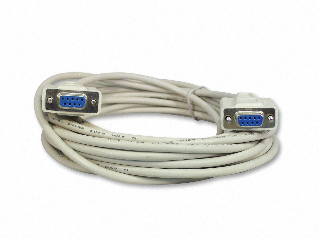 Your Cable Store 25 Foot Db9 9 Pin Serial Port Null Modem Cable Female/Female Rs232