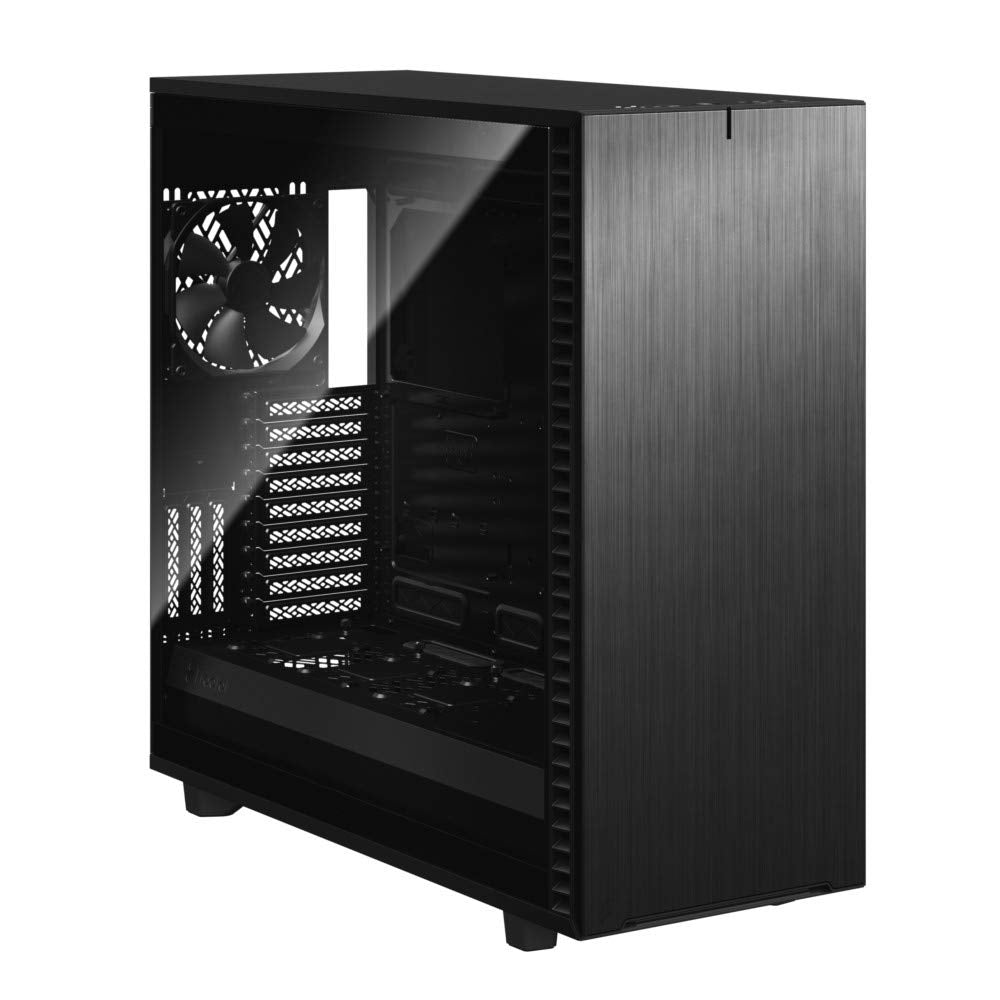 Fractal Design Define 7 Xl Black Brushed Aluminum/Steel E Atx Silent Modular Light Tinted Tempered Glass Window Full Tower Compu