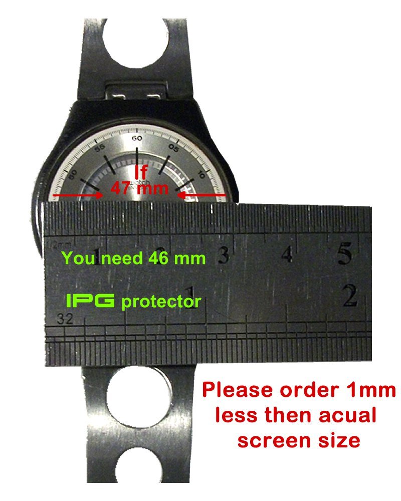 Ipg Universal Round Watch Screen Protector (2 Units) Bubble Free Anti Scratch Invisible Protection Good For Smart Watch Too Size