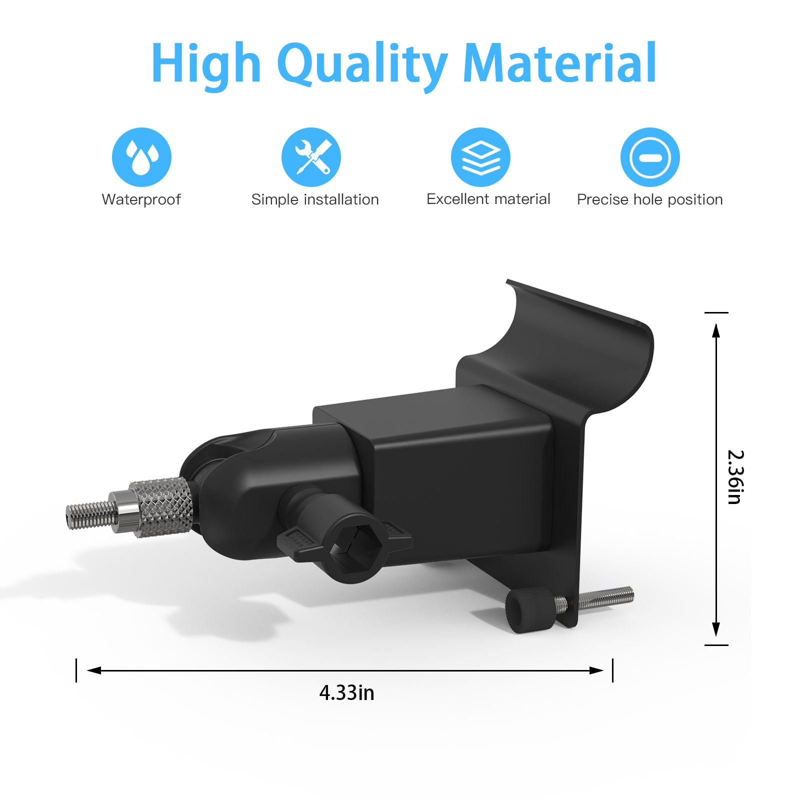 Koroao Vinyl Siding Mount Compatible With Wyze Cam Pan V3 Camera (Black)