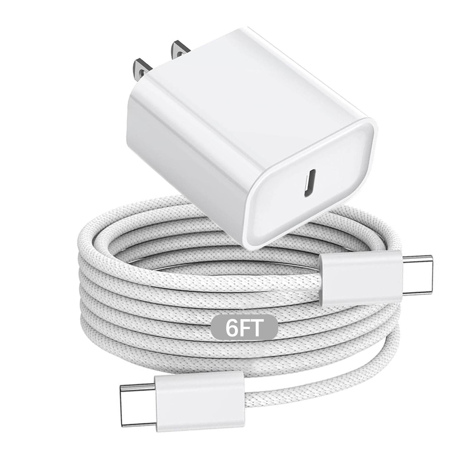 20W USB C Fast Wall Charger for Airpods Pro 3rd/2nd,AirPods 4/Max 2 (2026),iPhone 17/Air/iPhone 17 Pro Max/iPhone 17 Pro/17e/iP