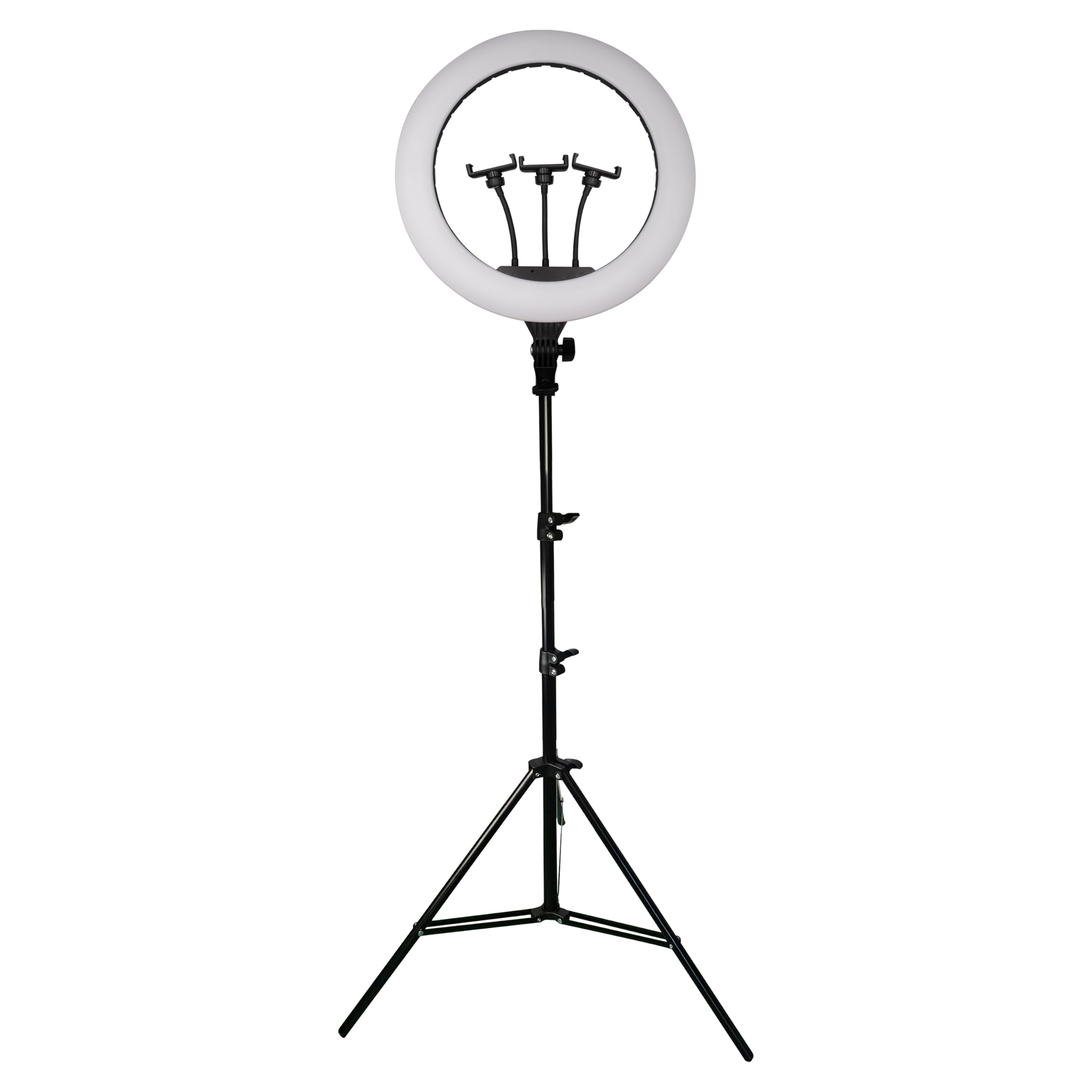 Supersonic Sc 3830Rgb 18 Inch Ring Light With Rgb, Tripod Stand, 3 Phone/Device Holders, 3 Lighting Modes, 400 Led Bulbs, 18 Rgb