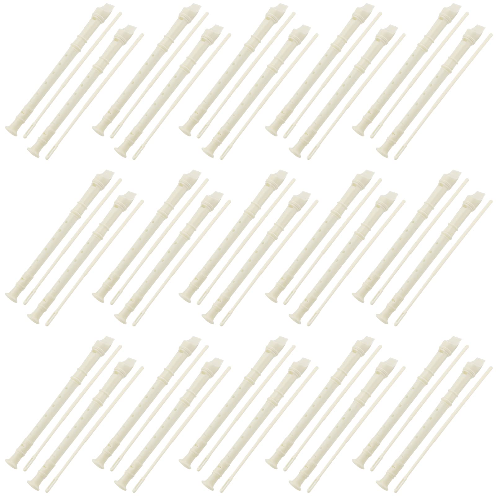 Keileoho 30 Pcs 8 Holes Recorder Instrument, Descant Soprano Recorder German Style, Recorder Musical Instruments With Cleaning R