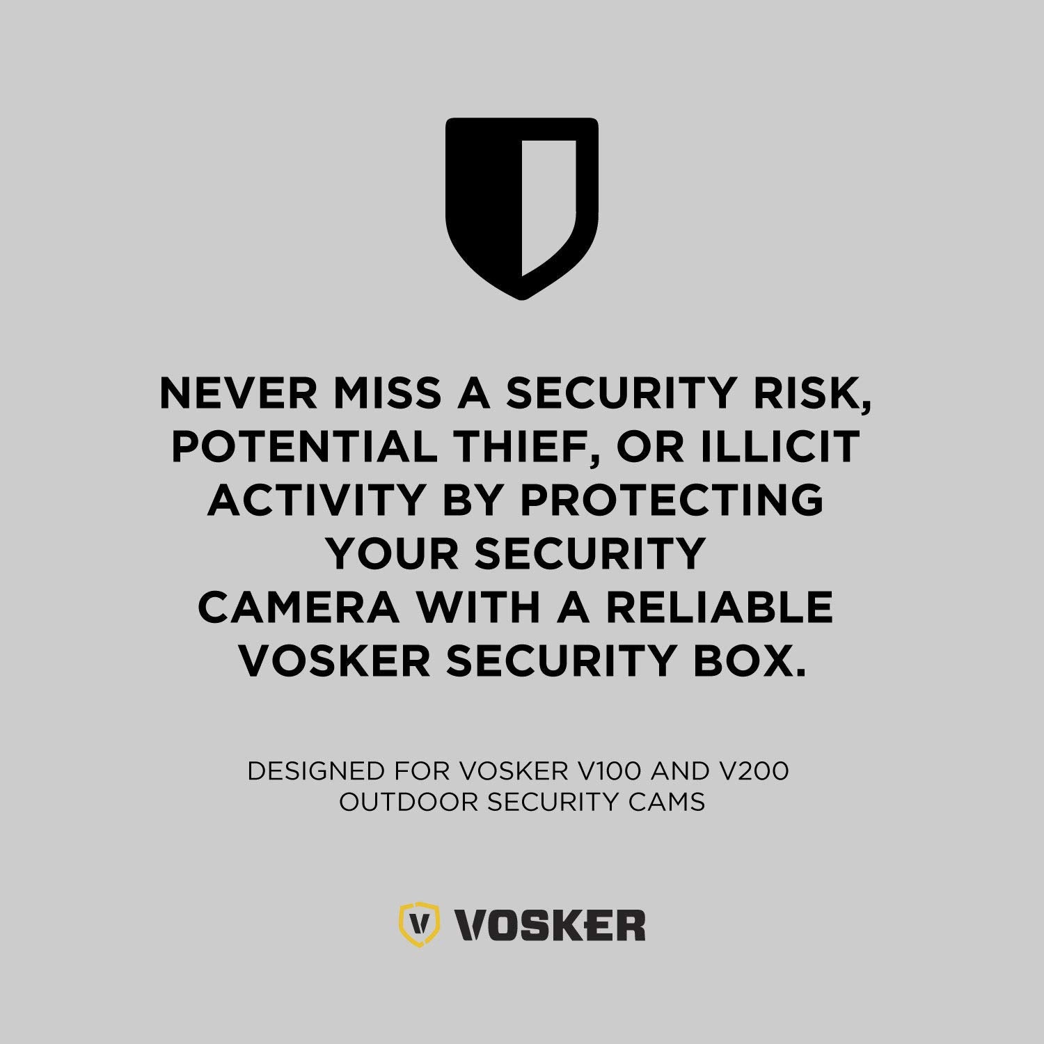 Vosker V100 And V200 Waterproof Outdoor Camera Security Box   Protective Heavy Duty Steel Case | Weather & Animal Resistant With