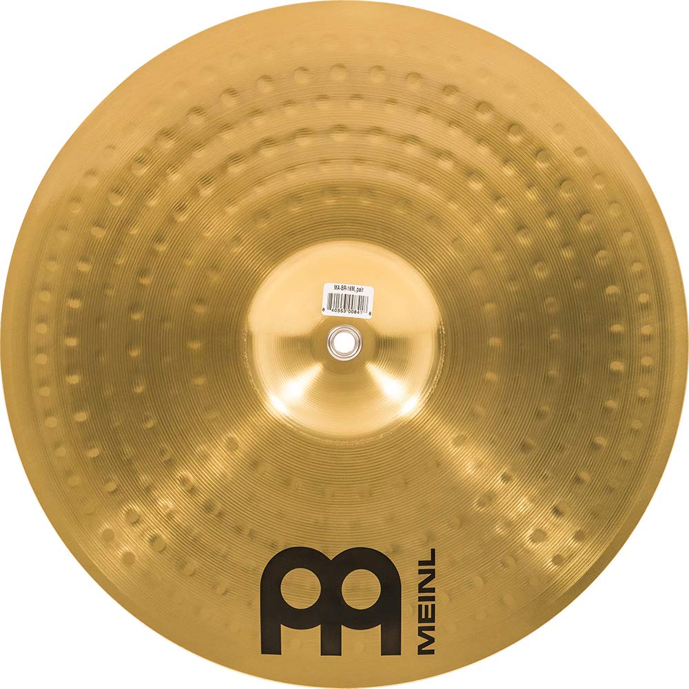 Meinl 16    Marching Cymbal Pair With Straps   Brass Alloy Traditional Finish   Made In Germany, 2 Year Warranty (Ma Br 16M)