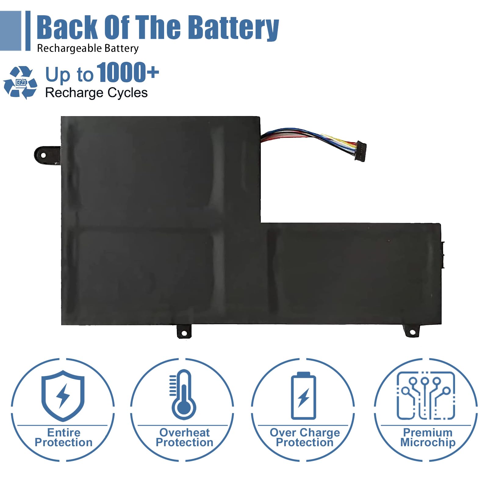 Vanpir L14M3P21 Laptop Battery 11.1V 45Wh 4050Mah Replacement For Lenovo Ideapad 310S 320S 500S 510S 520S Edge 2 1580 Flex 3 147