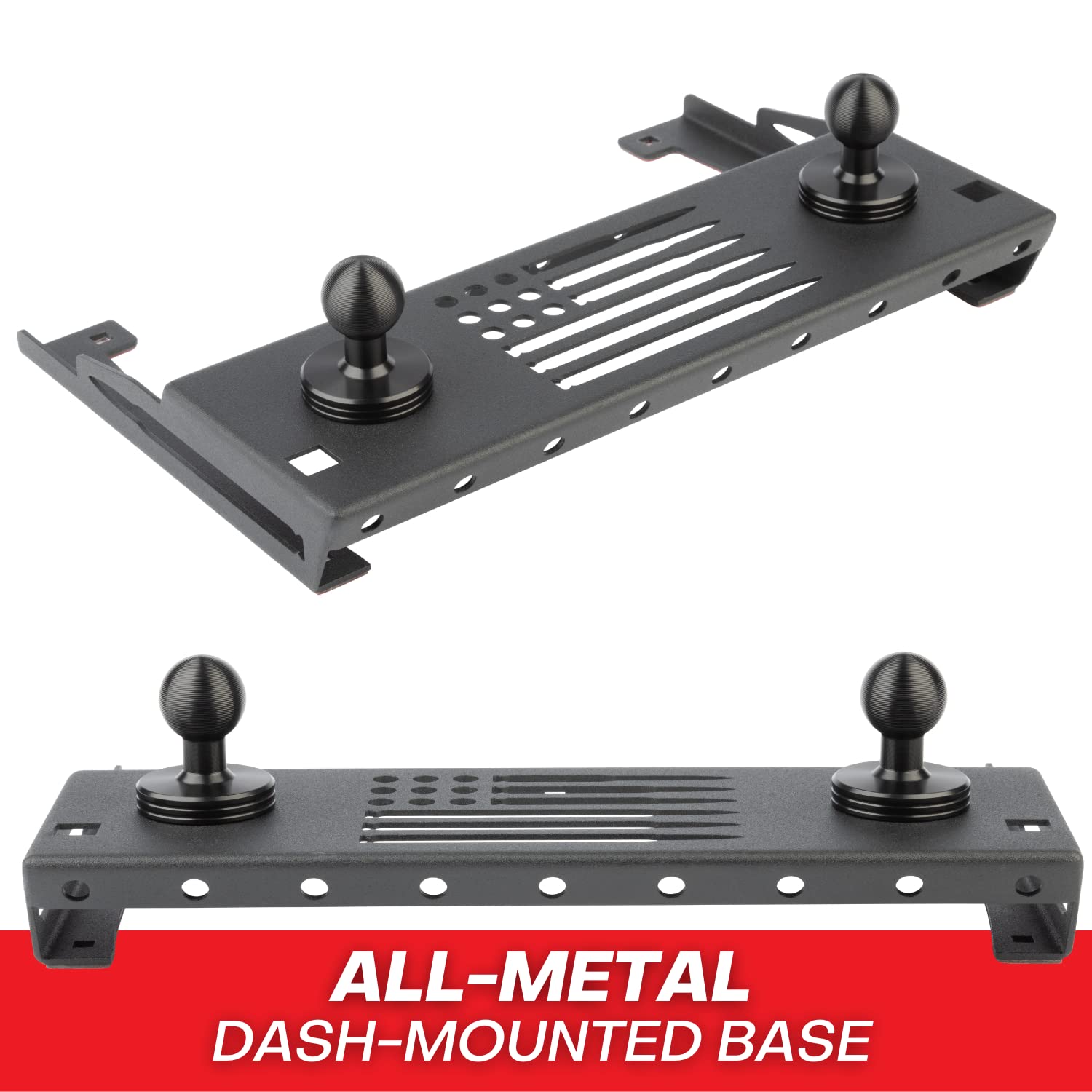 Bulletpoint Dash Mount Cell Phone Holder Compatible With Ford F-150 Truck (2009-2014) With 2-20Mm Ball Mounts For Gps Navigation