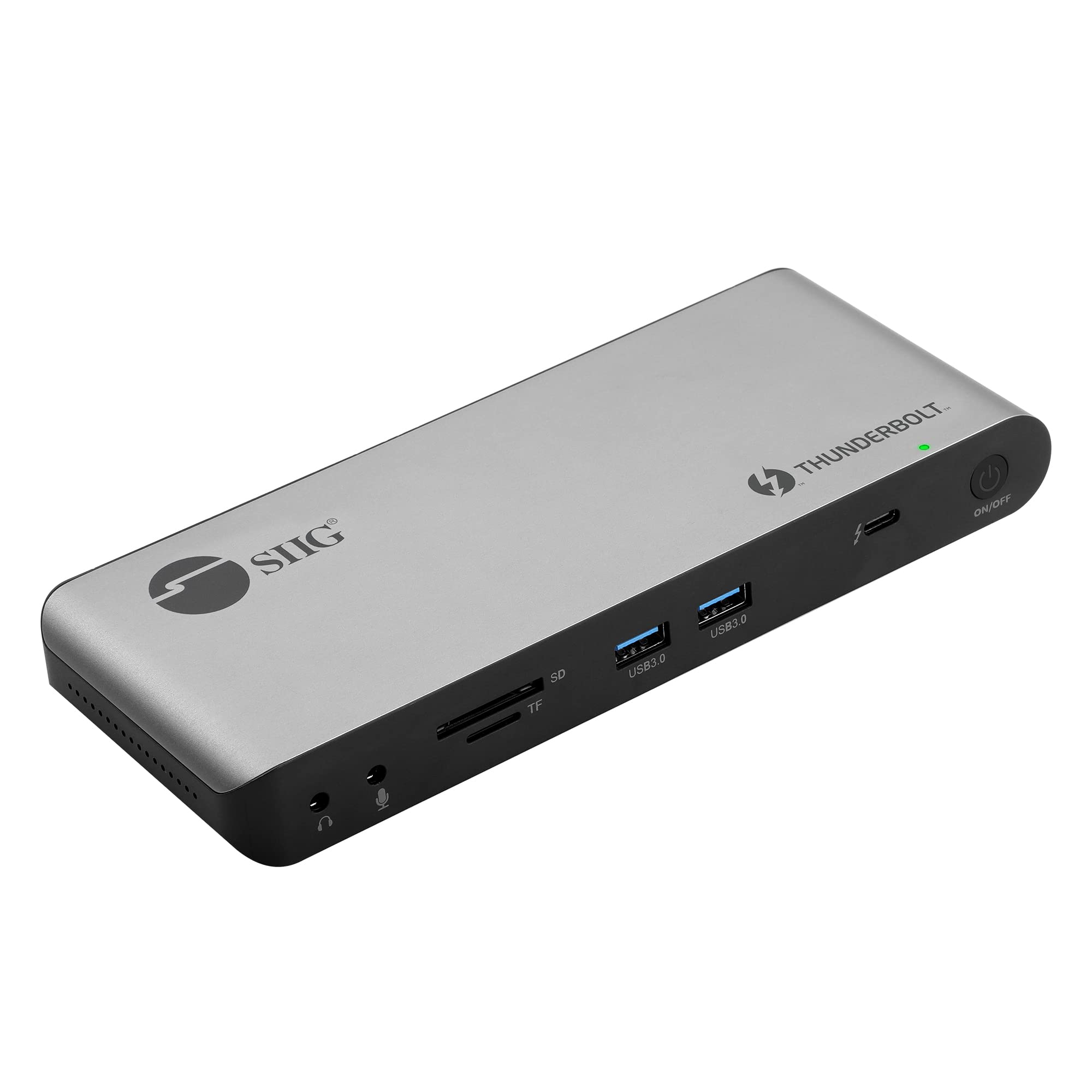 SIIG Thunderbolt 4 Docking Station - Quad 4K / Single 8K, 60W PD, 3X TB4 40Gbps (USB-C), 2X USB-A 5G, Gigabit Ethernet, Support 