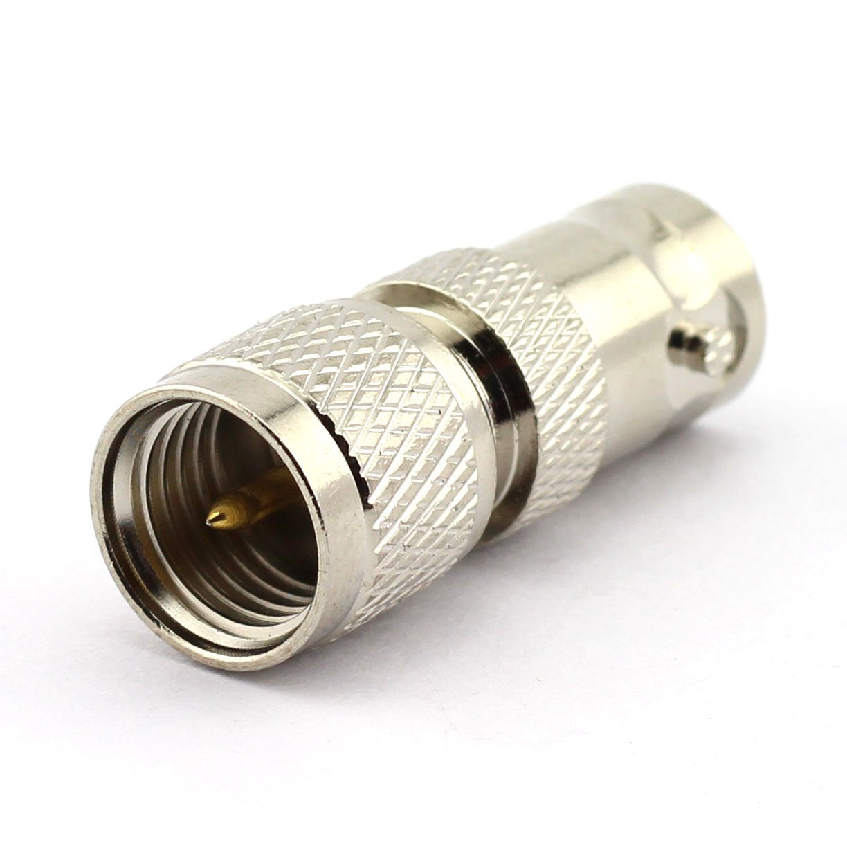 Dgzzi 2 Pack Bnc Female To Mini Uhf Male Rf Coaxial Adapter Bnc To Mini Uhf Coax Jack Connector