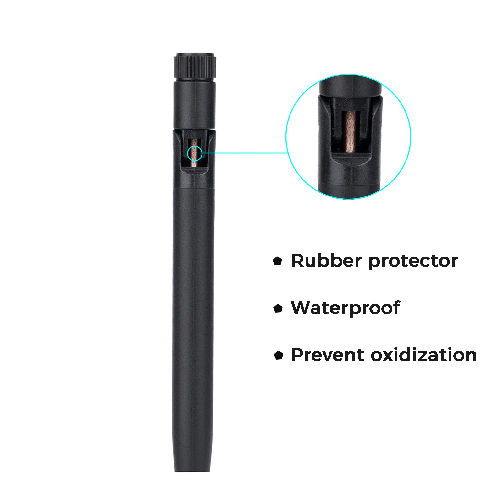 Fosi Audio Bluetooth Antenna Wifi Sma Male Pc 2.4Ghz 6Dbi Single Band Boost Bluetooth Audio Range For Home Office Wireless Netwo