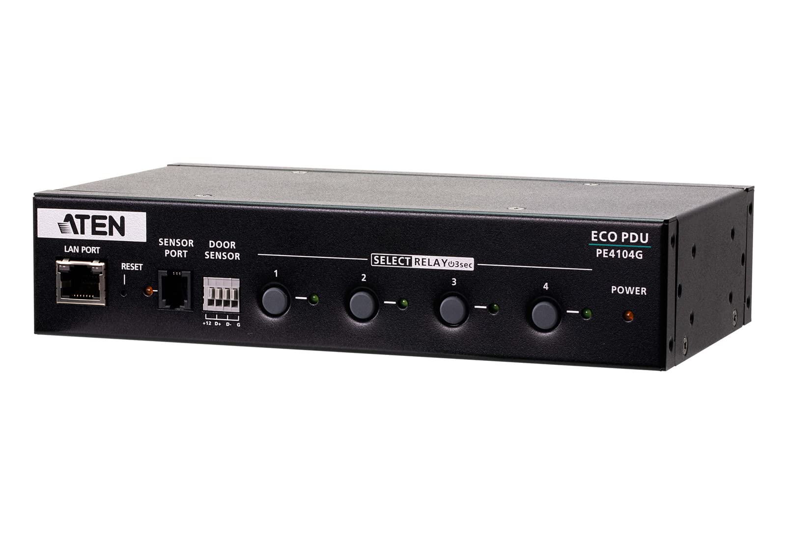 Aten 4-Outlet 1U Half-Rack eco PDU, Switched by Outlet (10A), W126077311 (PDU, Switched by Outlet (10A) (4X C13) with Auto Ping 