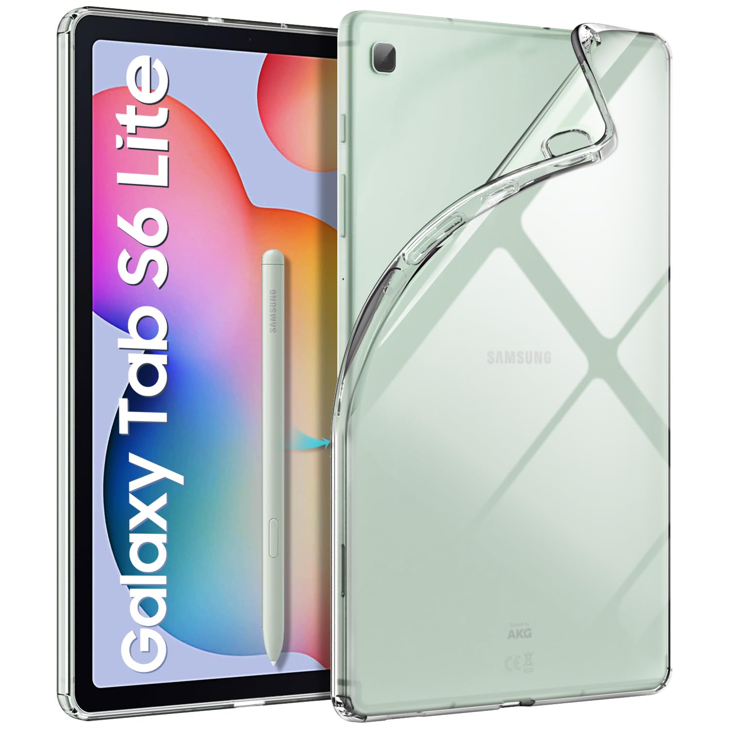 MoKo Clear Case for Samsung Galaxy Tab S6 Lite 10.4 Inch 2024/2022/2020 (Model: SM-P620/P625/P613/P619/P610/P615/P617), Ultra Sl