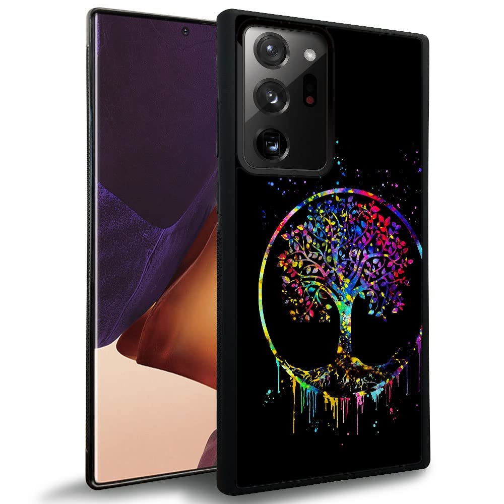 Daizag Compatible With Samsung Galaxy Note 20 Ultra Case,Starry Night Life Tree For Man Woman, All Round Protection Shockproof A