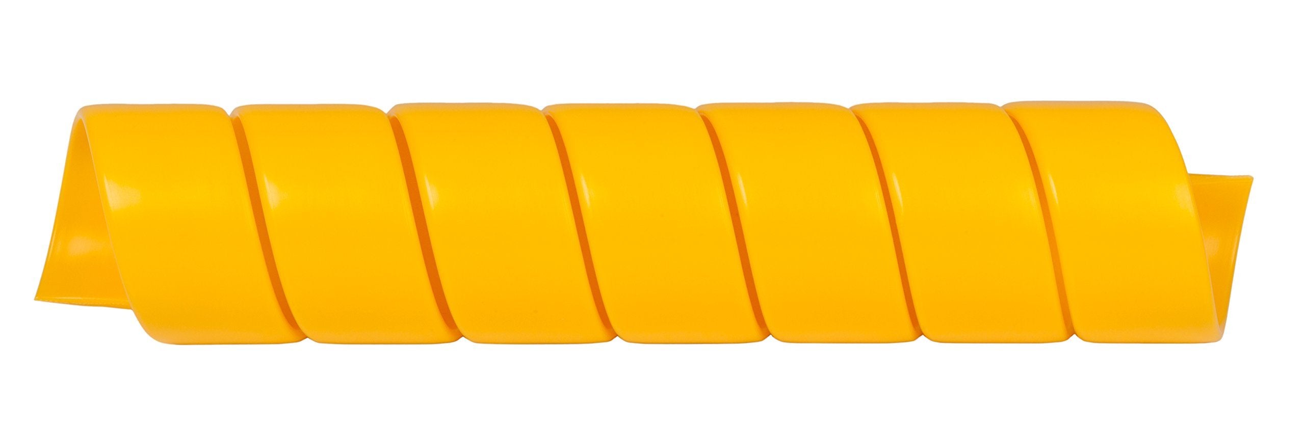 Caplugs Spss Series   Plastic Safeplast Safe Spirals, Spiral Wrap Hose & Cable Protector, Yellow Hd Pe, 0.67'' Od X 100' L Hydra