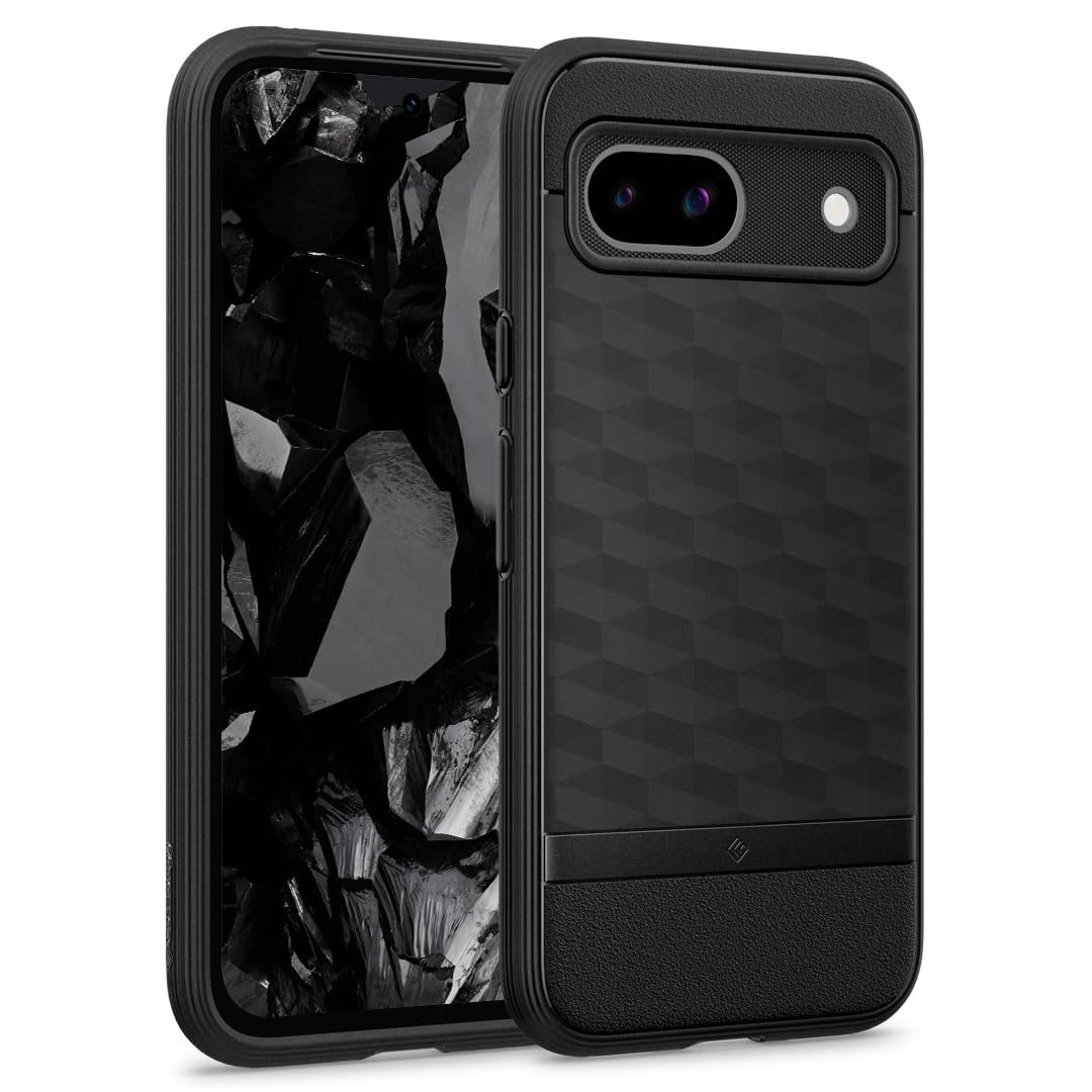 Caseology Parallax For Google Pixel 8A Case 5G [3D Ergonomic Design](2024)   Matte Black