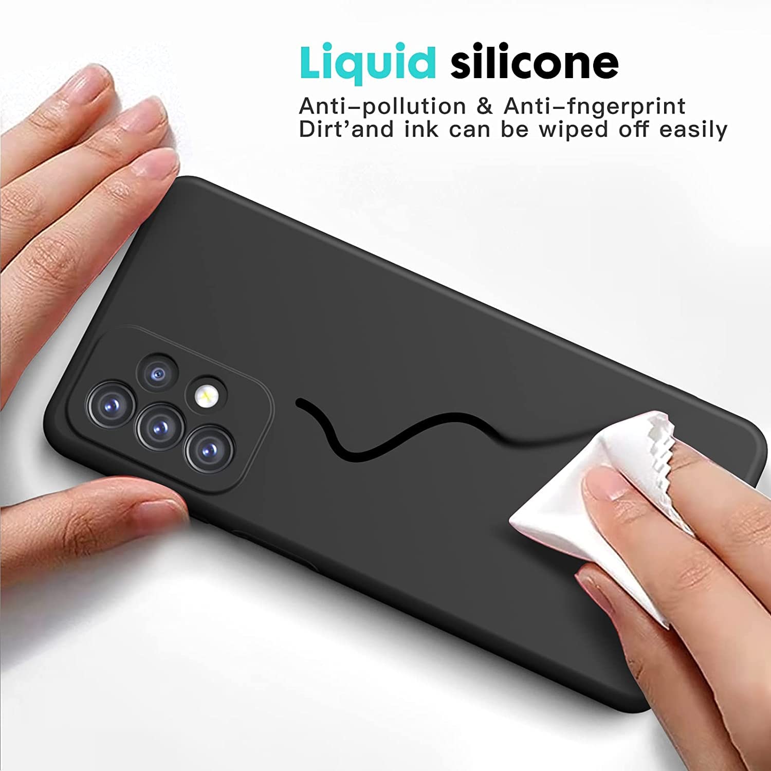 For Motorola Edge 50 Pro Case, Kjyfoani Black Shockproof Bumper Sleeves, 360 Drop Protection Shell Full Body Ultra Thin Soft Sil