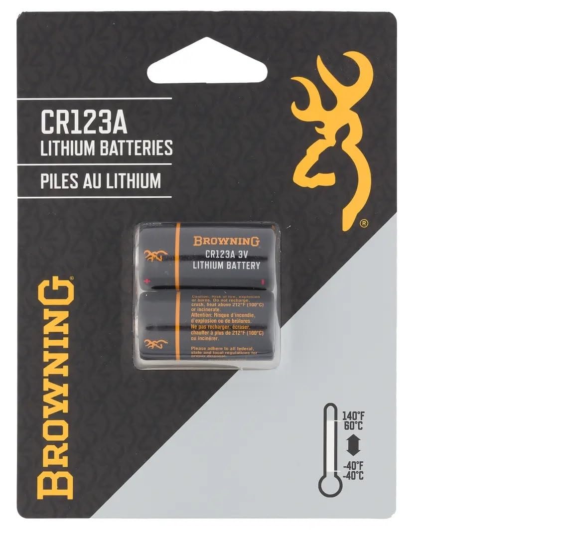 Browning CR123A Lithium Batteries 2 Pack
