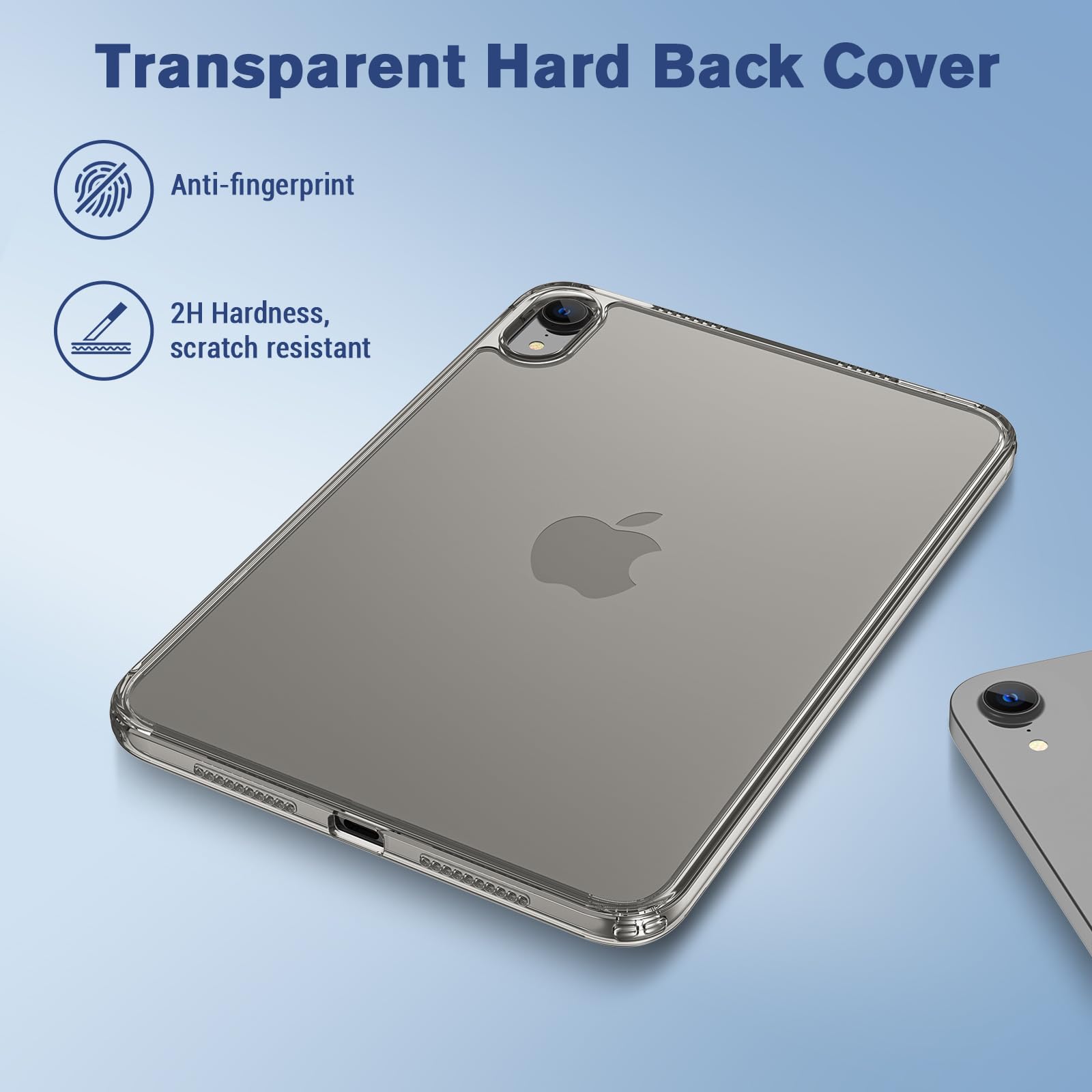 Procase Clear Case For Ipad Mini 6 8.3 Inch 2021, Slim Light Transparent Anti Yellow Back Cover For Ipad Mini 6Th Generation 8.3