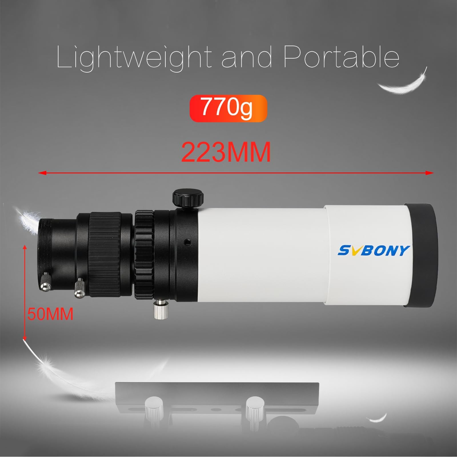 Svbony Sv198 Guide Scope, Mini 50Mm Finder Scope With Dual Helical Focuser For Guiding And Searching