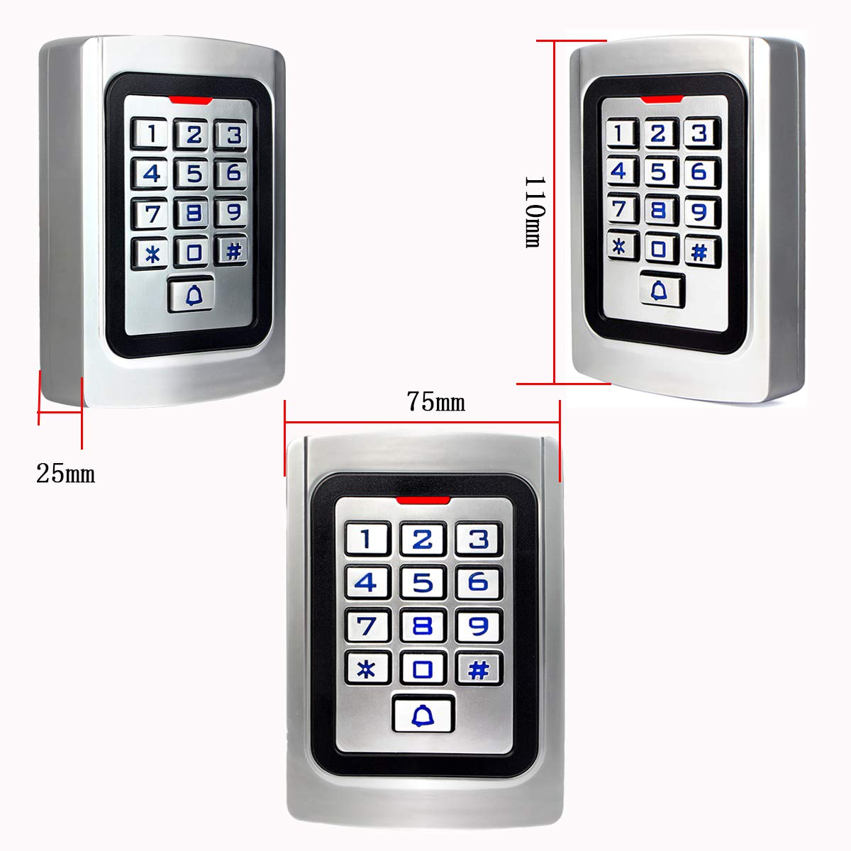 Retekess T Ac04 Garage Keyless Entry Pad,Access Control Keypad,Door Keypad,Wiegand 26 Pin Code Rfid Keypad,Ip68 Waterproof,2000