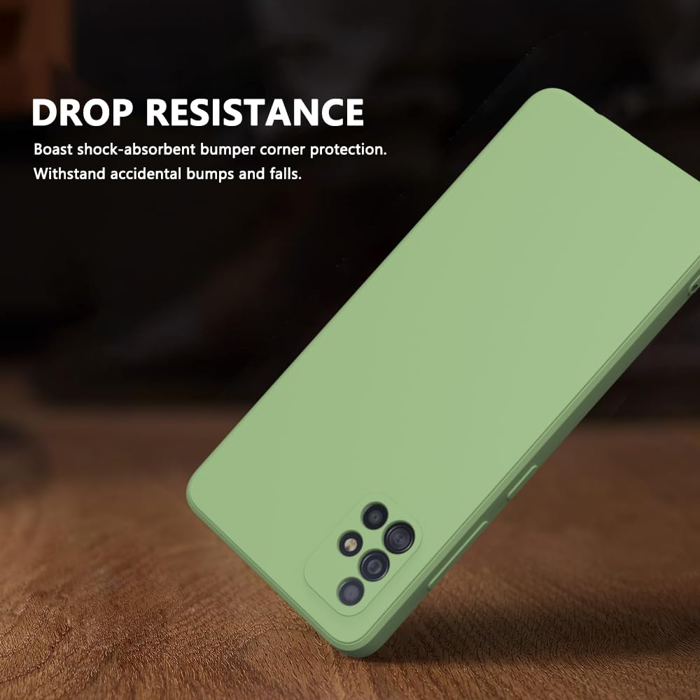 Wogroo For Samsung Galaxy A51 4G Case Green, Scratch Resistant With Soft Touch, Slim Thin Phone Cover For Samsung Galaxy A51 4G