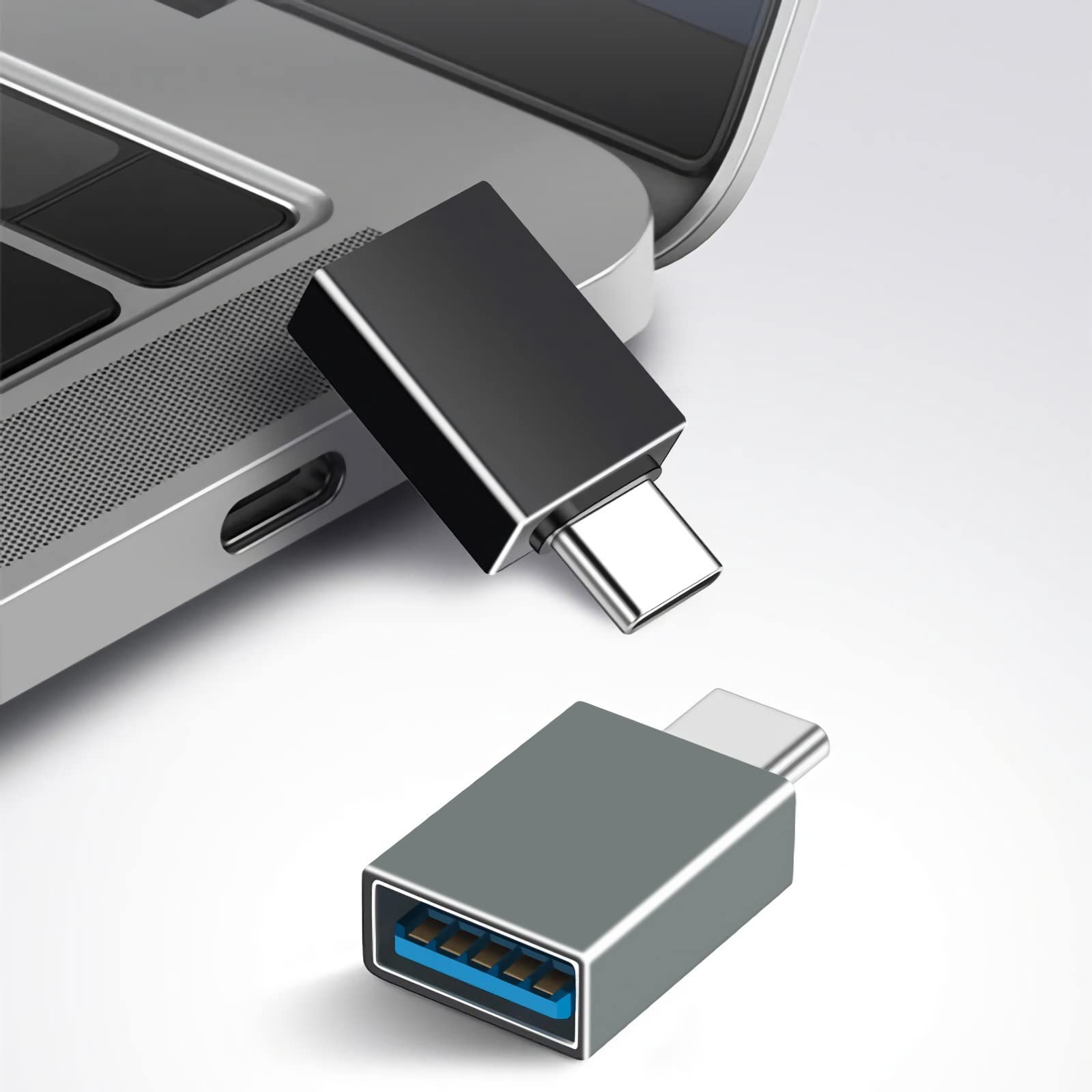Henrety Usb C To Usb Adapter Usb C Male To Usb3.0 Female Otg Adapter Compatible With Macbook Air 2020/Macbook 12 Inch/Ipad Pro 2