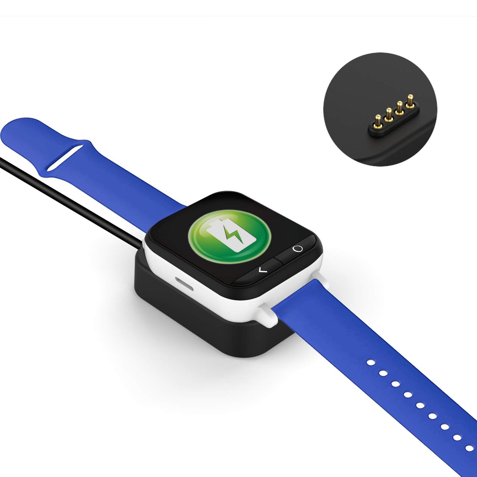 2 Pack Charger Compatible With Gizmo Watch, Geordgy Replacement Usb Charging Cable Stand Station 3.3Ft Durable Magnetic Charger