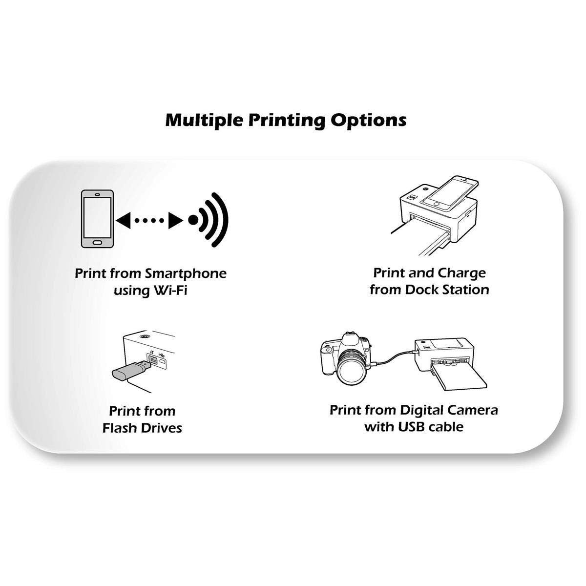 Minolta Mncp10 Ch Instapix 2 In 1 Instant Print Digital Camera & Bluetooth Printer, Charcoal