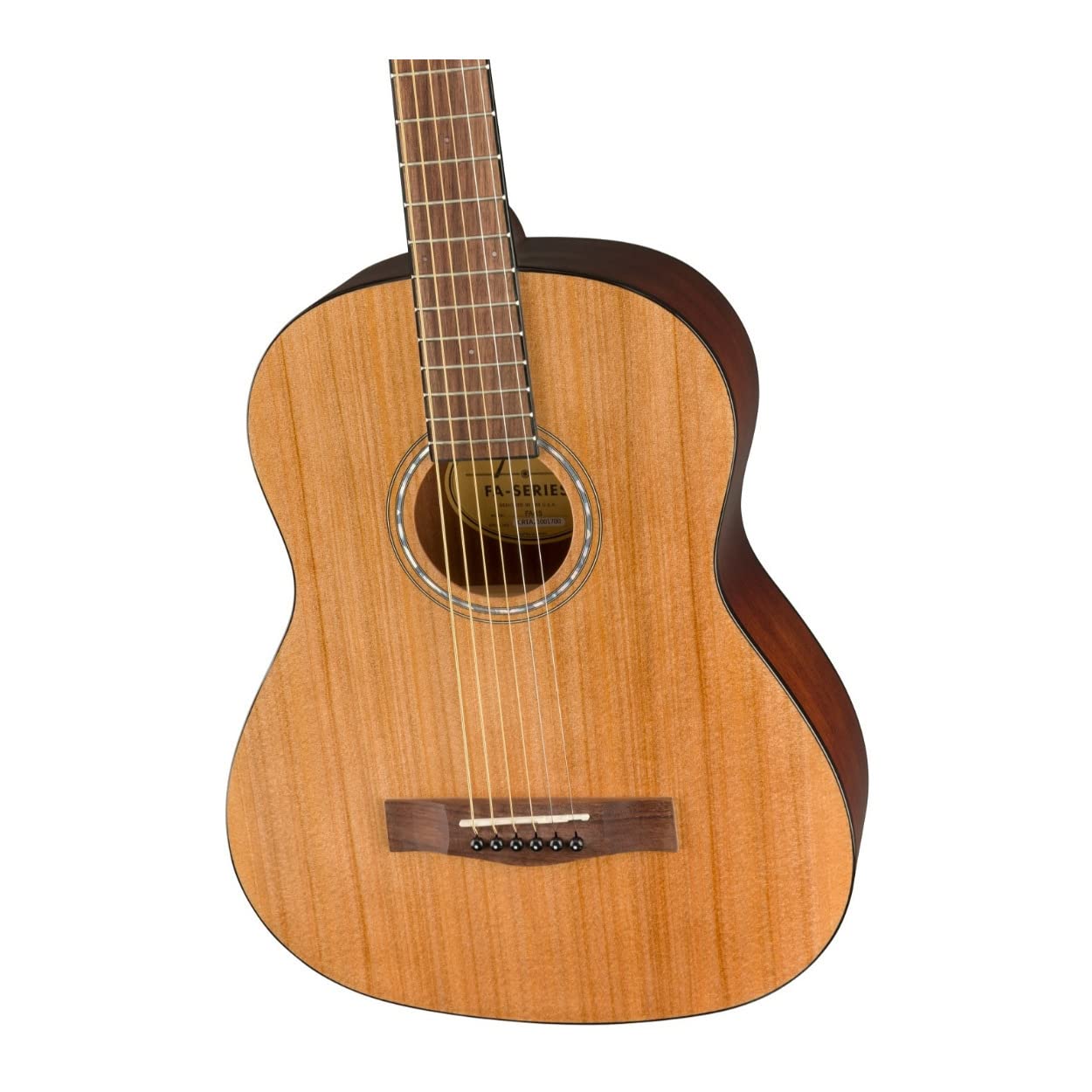 Fender Fa-15 3/4 Scale Steel String Acoustic Guitar, With 2-Year Warranty, Natural, With Gig Bag
