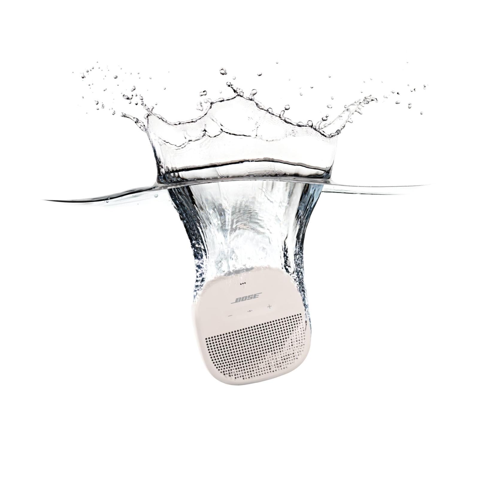 Bose Soundlink Micro Bluetooth Speaker: Small Portable Waterproof Speaker With Microphone, White Smoke