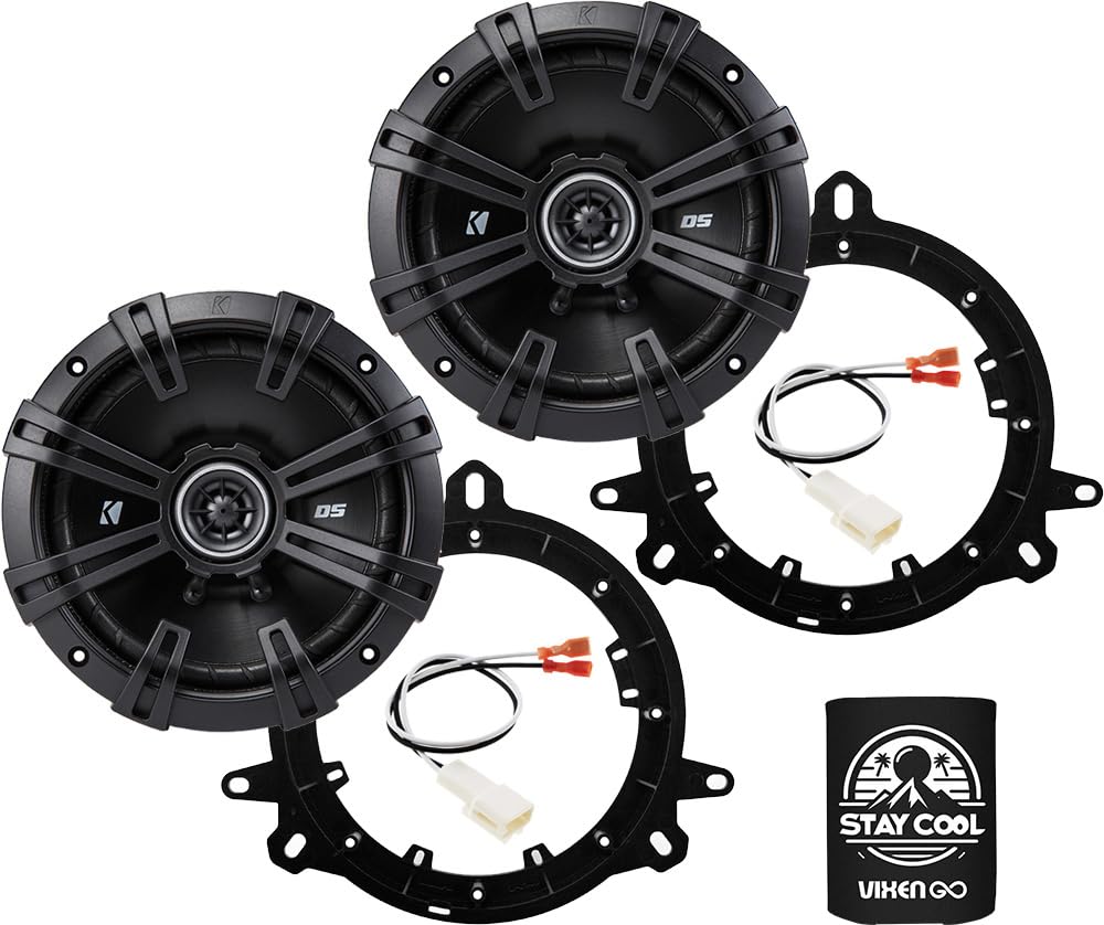 KICKER Rear Door 6.5 Speakers Kit for Subaru Forester 2019-2024 Upgrade Kit - Pair of DS Series 6 1/2 Inch Coaxial Speakers with