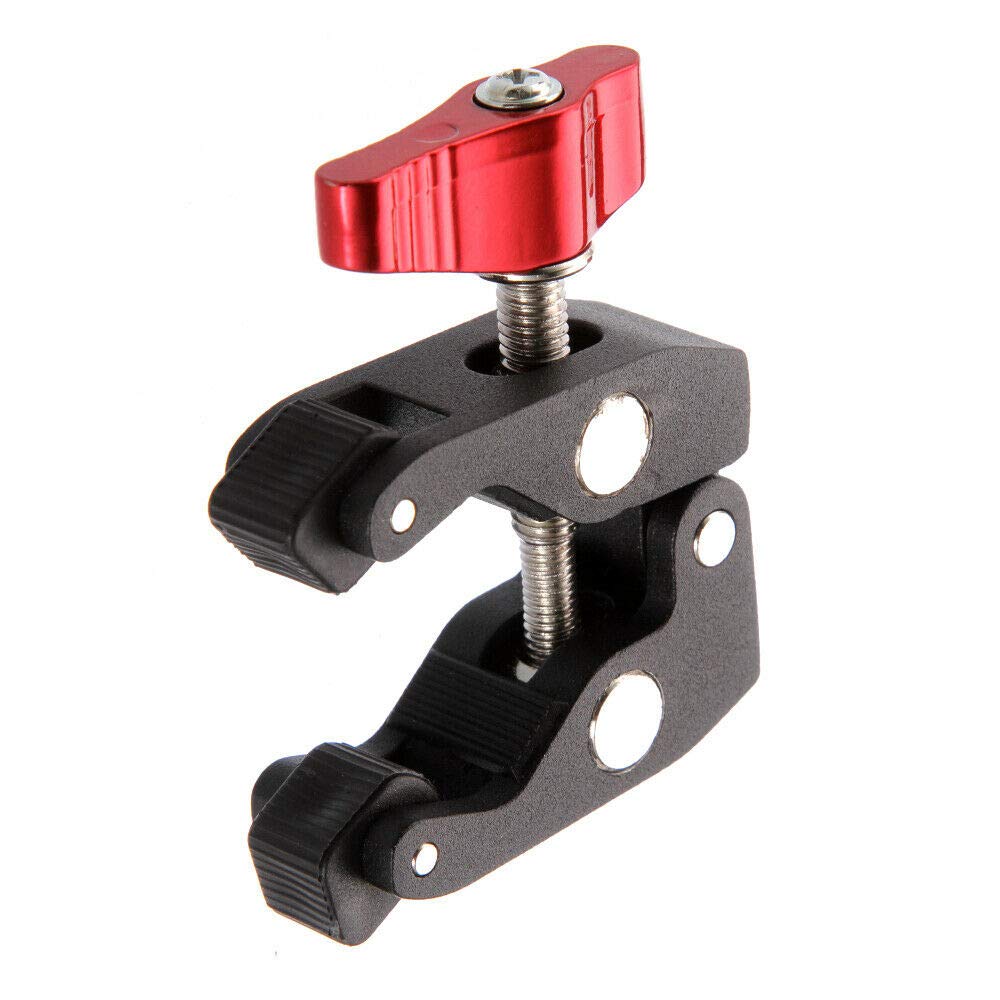 Focusfoto Articulated Magic Arm Crab Claw Super Clamp Clip Holder With 1/4'' 3/8'' Mount For Studio Flash Light Dslr Camera Trip