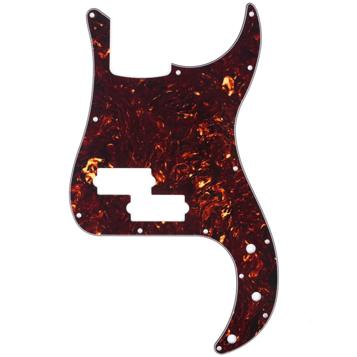 Musiclily 13 Hole Precision Bass Pickguard P Bass Scratch Plate for 4 String American USA/Mexican Standard Fender Precision Bass