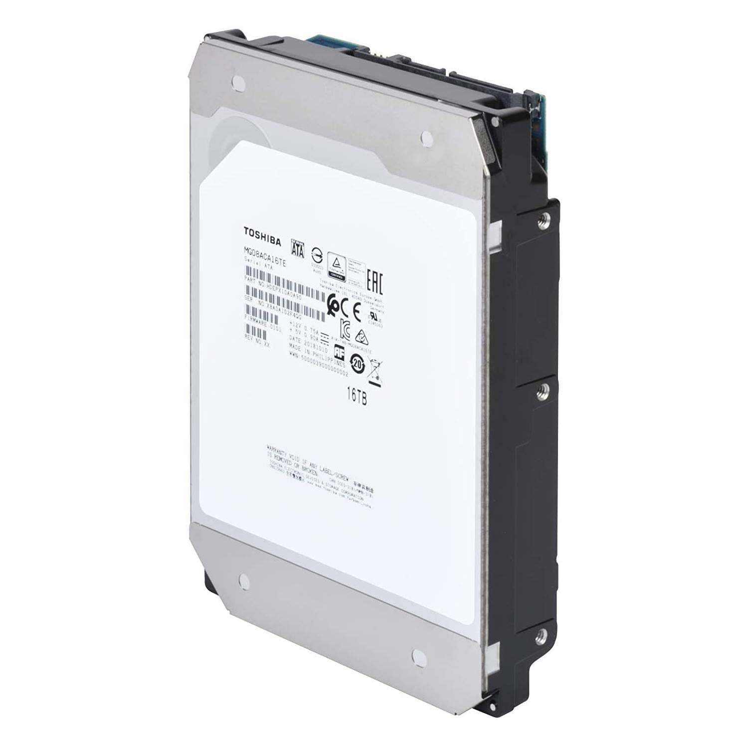 Toshiba Mg Series Enterprise 12Tb 3.5 Sata 6Gbit/S Internal Hdd 7200Rpm 550Tb/Year 24/7 Operation. Mg07Aca12Te