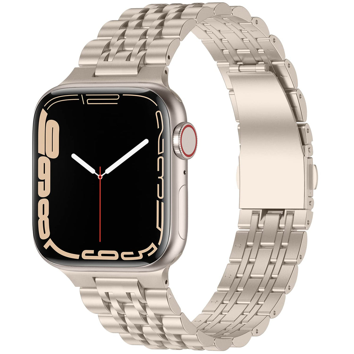 Anlinser Metal Bands Compatible With Apple Watch Band 41Mm 40Mm 38Mm For Women Men, Stainless Steel Replacement Strap Compatible
