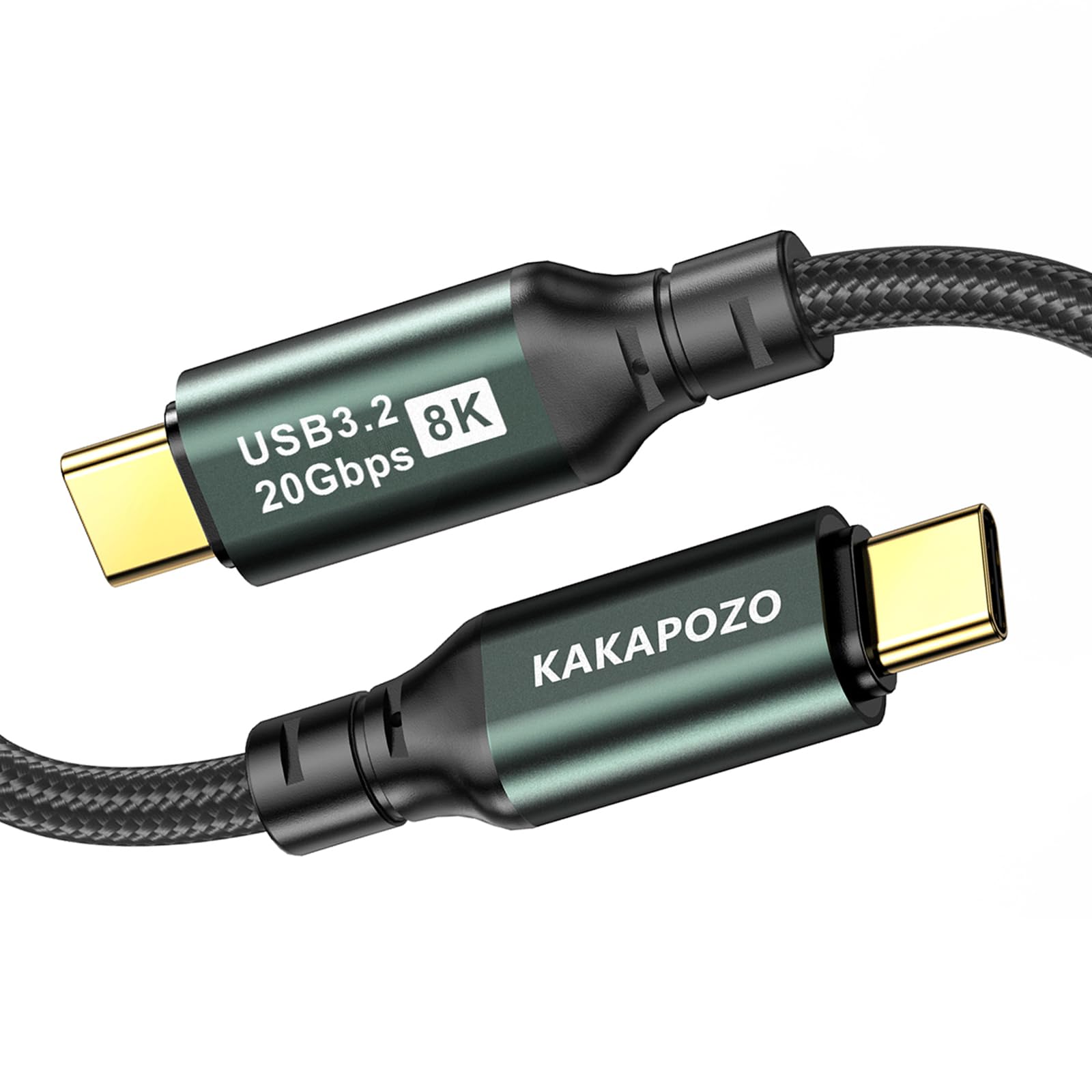 KAKAPOZO USB C 3.2 Gen 2x2 Video Cable for Monitor  10FT / 3M
