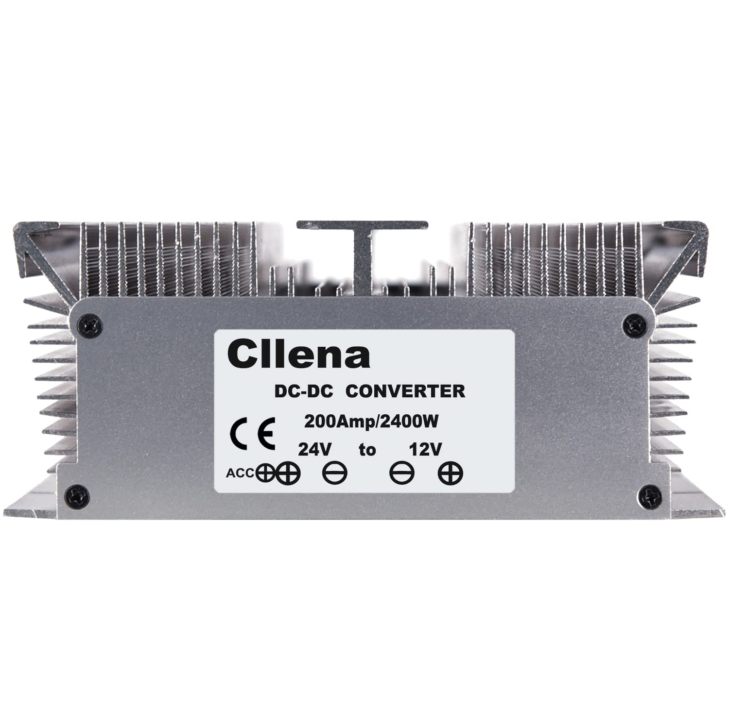 Cllena Dc 24V To 12V Step Down Converter Voltage Regulator 200A 2400W Waterproof Dc/Dc Buck Transformer Power Supply