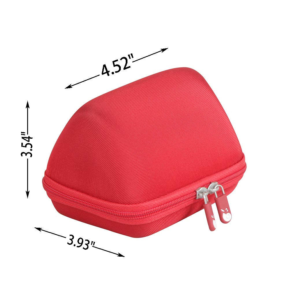 Hermitshell Hard Travel Case For Oontz Angle Solo Bluetooth Portable Speaker (Red)