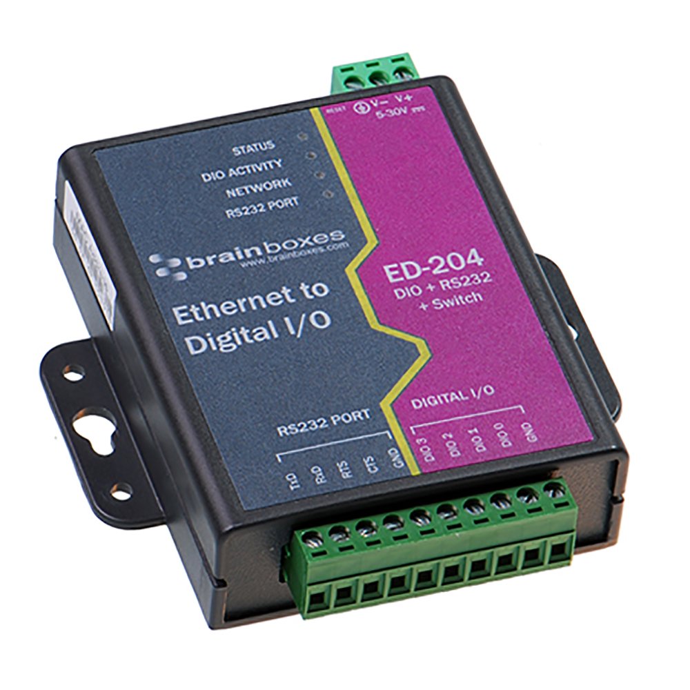 Brainboxes Ltd Ethernet 4 Dio + Rs232 + Switch