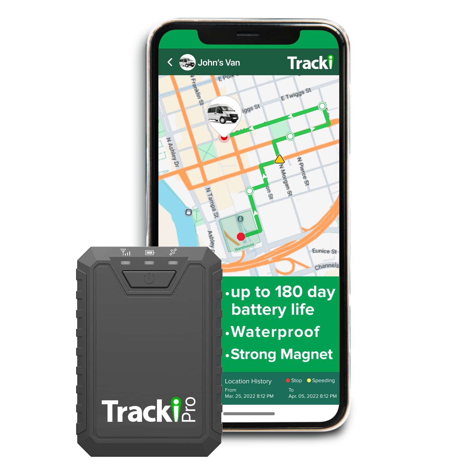 Tracki Pro Gps Tracker For Vehicles, Usa Made Tech. Up To 7 Months Batt. Waterproof Magnetic 4G Lte Long Battery Life 2 7 Month, Unlimited Distance, Subscription Required, Multi Alerts, Hidden Tracker