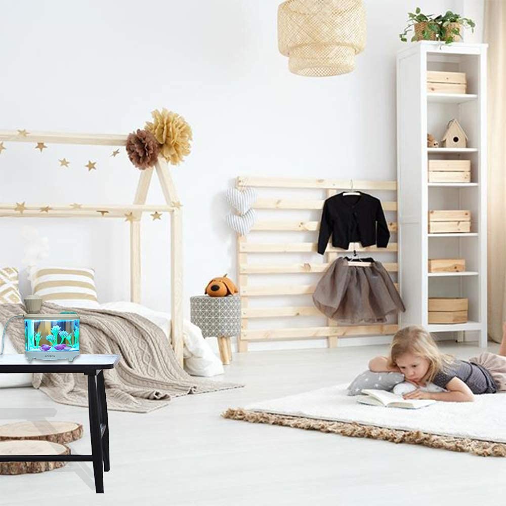 Acebon Portable Mini Humidifier, 460Ml Cool Mist Small Humidifier, Usb Quiet Operation Desktop Humidifiers For Baby Bedroom Trav