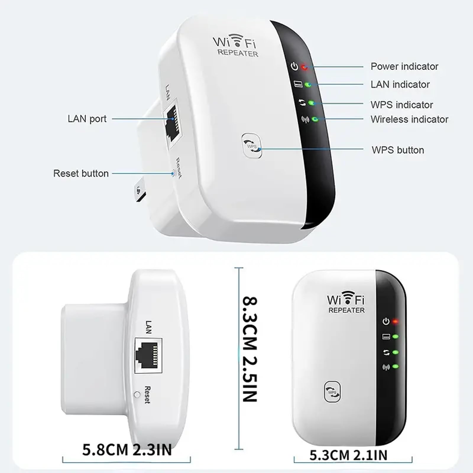 Fast Wifi Extender Signal Booster For Home, Long Range Wifi Repeater   Up To 5000 Sq.Ft Coverage, Easy Set Up Wifi Repeater Wire
