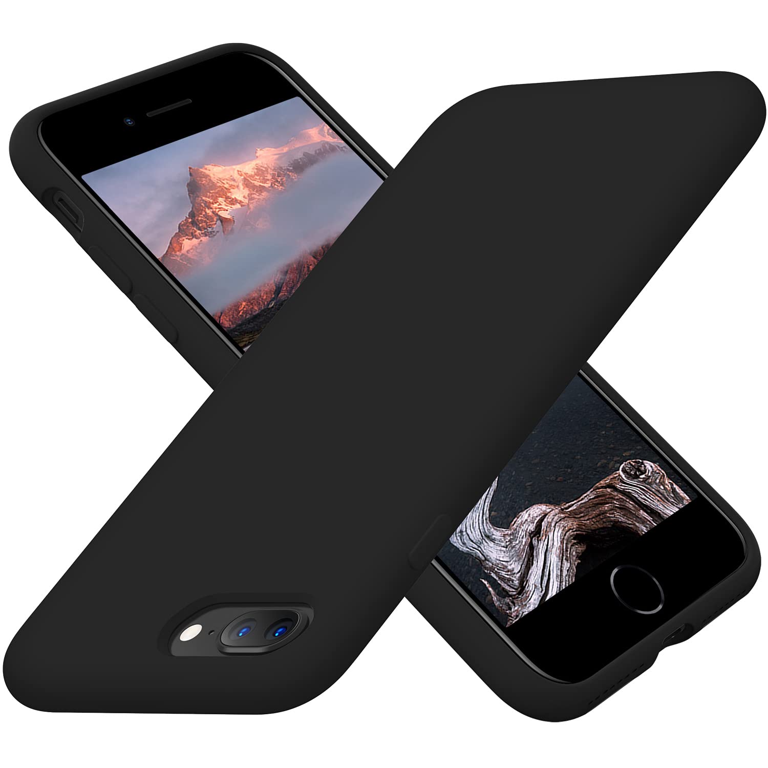 Cordking Designed for iPhone 8 Plus Case, Designed for iPhone 7 Plus Case, Silicone Ultra Slim Shockproof Phone Case with [Soft 